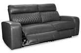 J&M Furniture - Ashley Furniture - Samperstone 2-Piece Power Reclining Sectional Loveseat - 2-Piece Power Reclining Sectional Loveseat - 55203S5